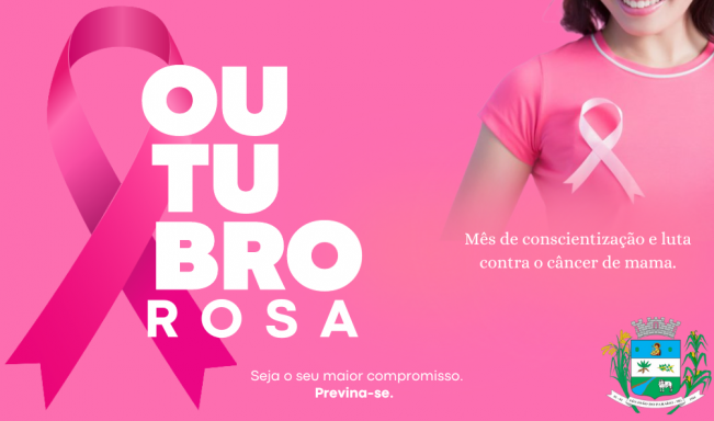 OUTUBRO ROSA. MÊS DE CONSCIENTIZAÇÃO E LUTA CONTRA O CÂNCER DE MAMA.