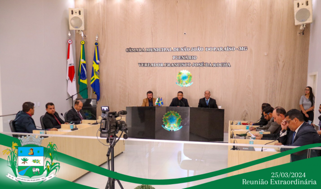 REUNIÃO ORDINÁRIA DIA 25 DE MARÇO DE 2024.