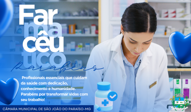 20 DE JANEIRO. DIA DO FARMACÊUTICO.