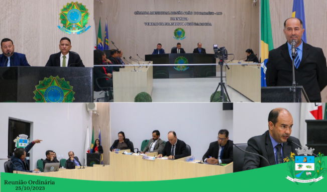 REUNIÃO ORDINÁRIA, 25 DE OUTUBRO DE 2023.
