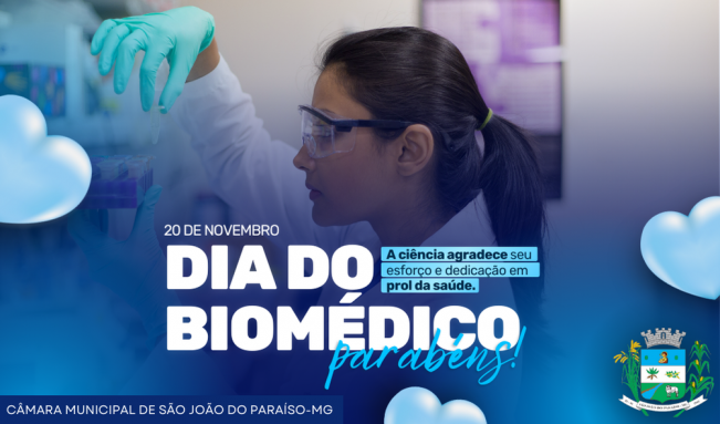 20 DE NOVEMBRO. DIA DO BIOMÉDICO.